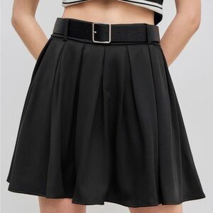 Cider pleated mini skirt with belt